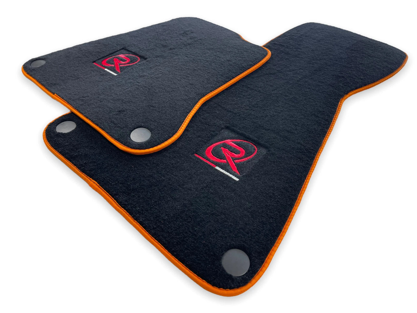Tailored Floor Mats Set for McLaren MP4 12C with Orange Trim (2011-2014)