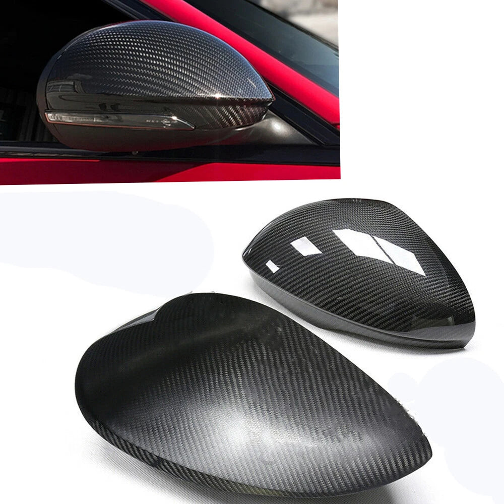 Carbon Fiber Mirror Cover Caps for 2016-2023 Alfa Romeo Giulia Quadrifoglio