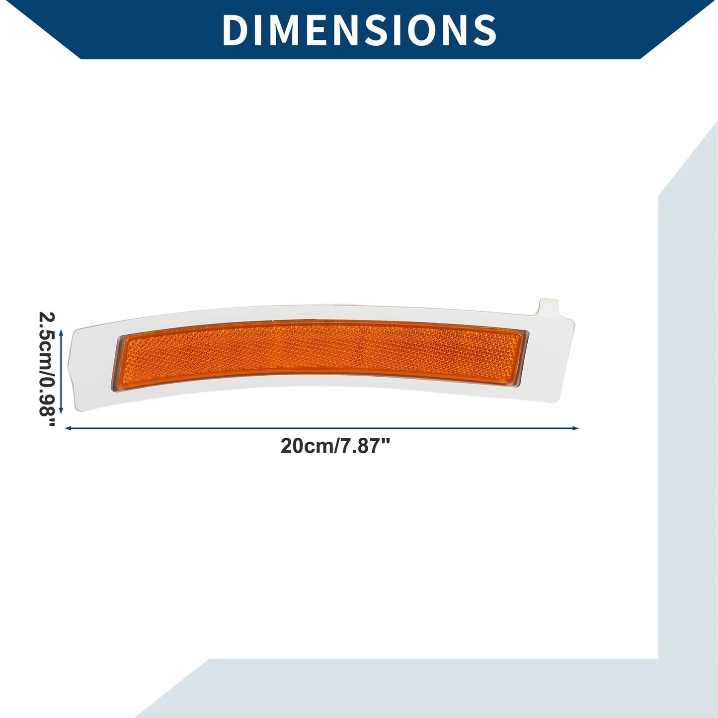 Front Right Bumper Reflector for BMW 535i GT (2010-2017)