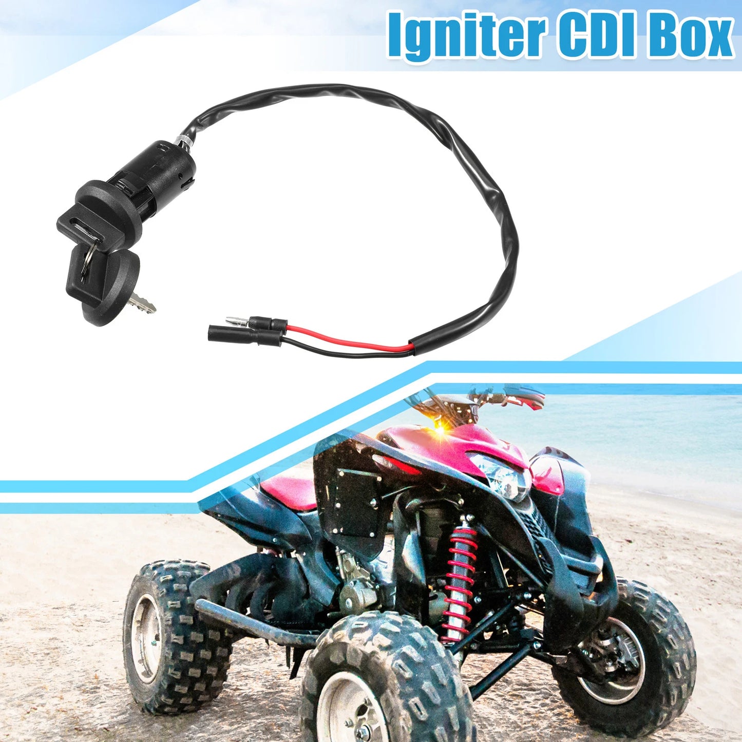 Motorcycle Ignition Key Switch for Honda Sportrax 300 (2001-2007)