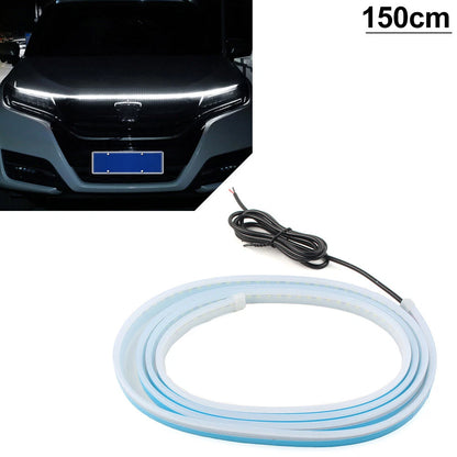 150cm LED Strip Light for Car Hood - Flexible Daytime Running & Signal Light