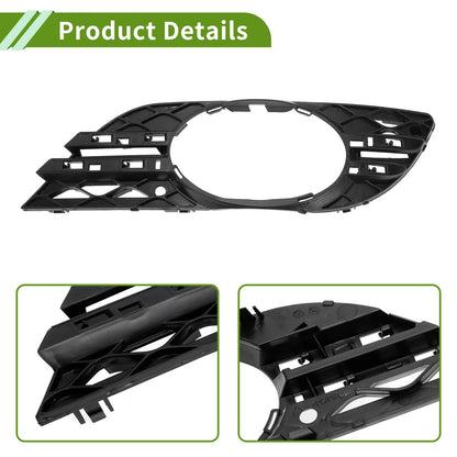 Front Right Fog Light Grill for Mercedes Benz E-Class (2003-2009) Black