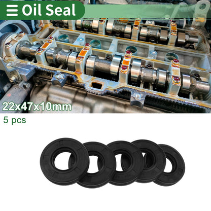 Oil Seal NBR Rubber 22x47x10mm Black for Make Model