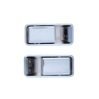 2pcs Front LH+RH Chrome Outer Door Handle for Half Door Jeep Wrangler TJ (1997–2006)