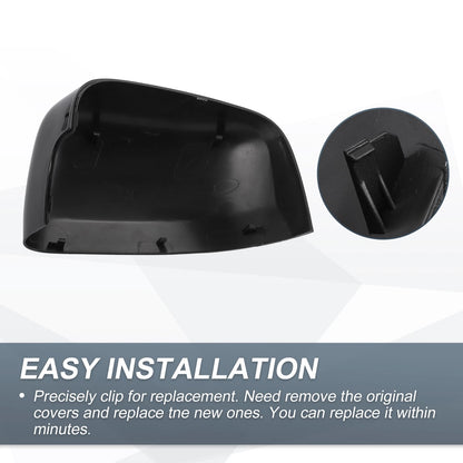 Rearview Mirror Cover Cap Gloss Black for Jeep Grand Cherokee and Dodge