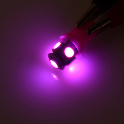 10Pcs Pink T10 LED Bulbs for Instrument Gauge Cluster Dash Light