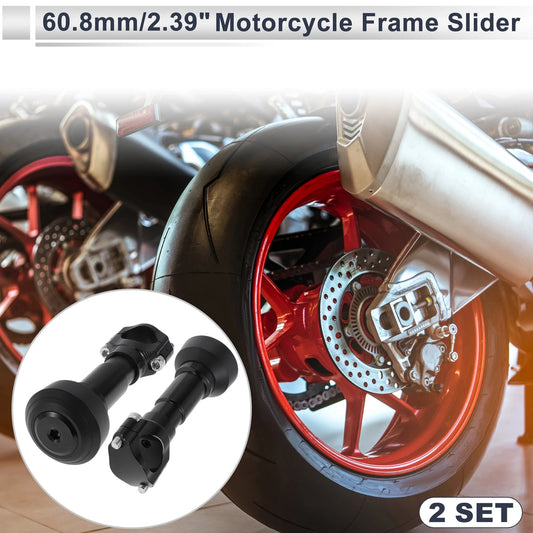2 x Slider Frame 1.1–1.3" Aluminum Alloy Plastic Motorcycle for Make Model