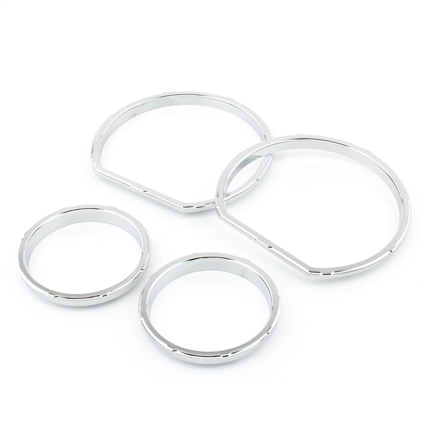 4 x Chrome Gauge Bezel Kit for Harley Street Glide (2014 - present)