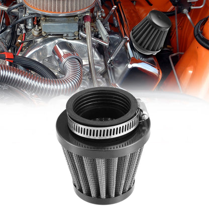 Air Filter Cleaner / 45mm / Round Tapered Black for Motorcycle