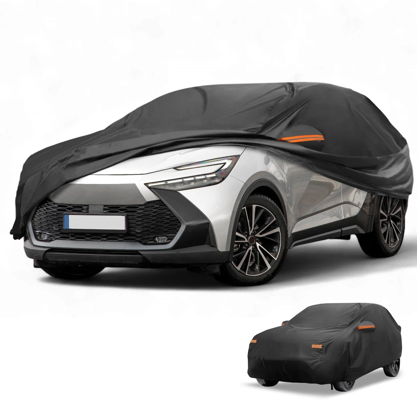 Waterproof All Weather Car Cover for Toyota C-HR (2017-2023) - Black 210D-PU