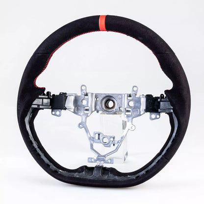 Suede Sport Steering Wheel Red for Suzuki Swift (2018-2021)