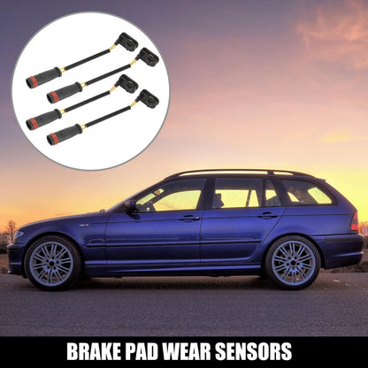 4pcs Front & Rear Brake Pad Wear Sensor for Dodge Sprinter 2500