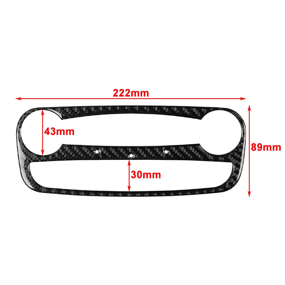 Carbon Fiber Roof Reading Light Frame Cover for Audi TT TTS TTRS (2008-2014)
