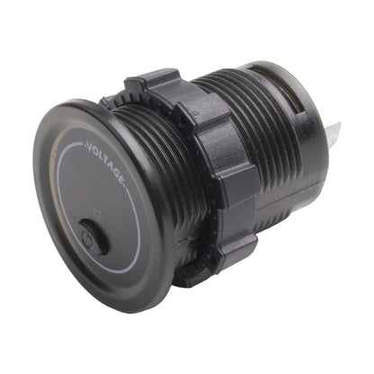 LED Panel Voltage Meter Low Voltage Alarm for Boat/Motorbike 12V/24V