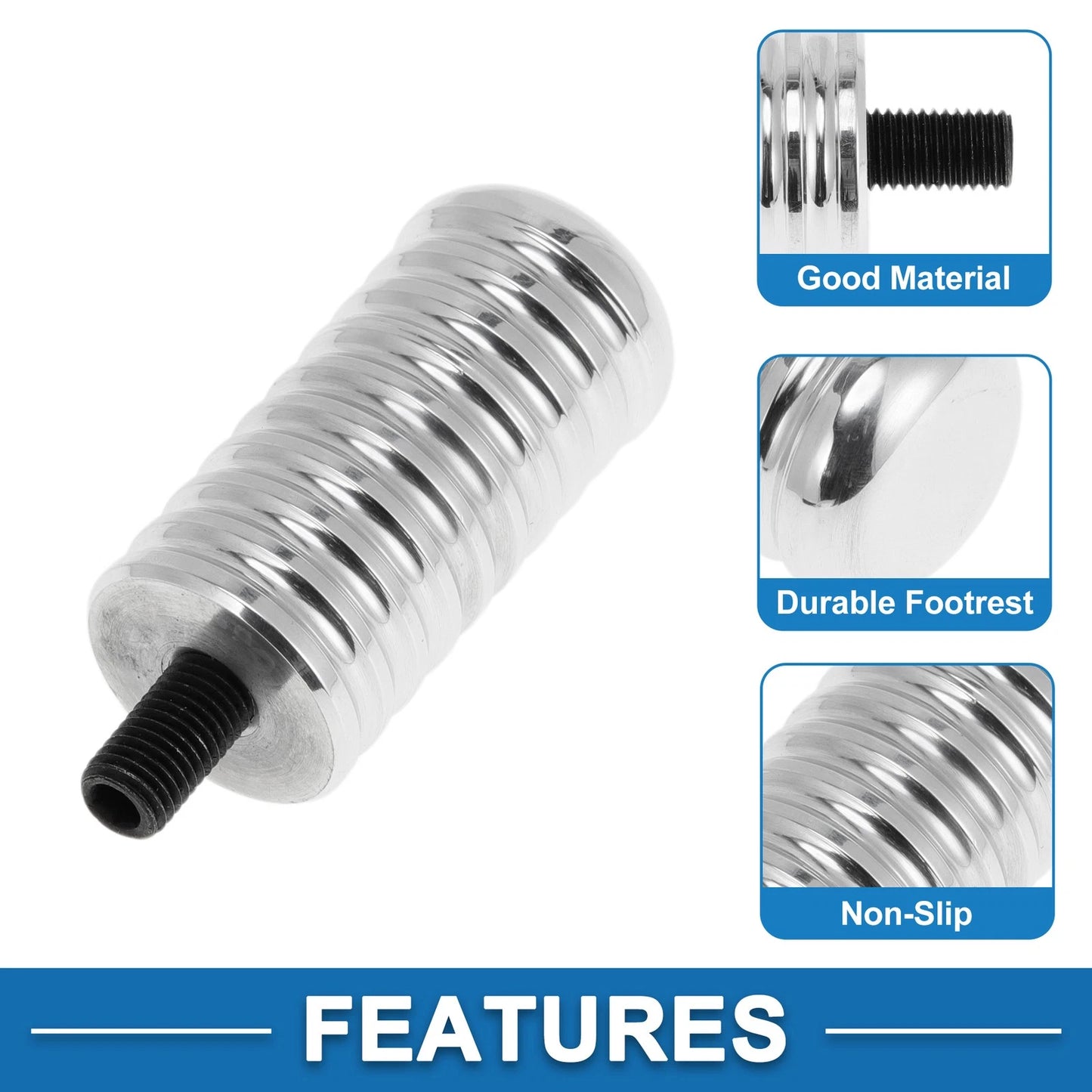 Shifter Footrests Peg Silver Tone for HARLEY-DAVIDSON XL883R