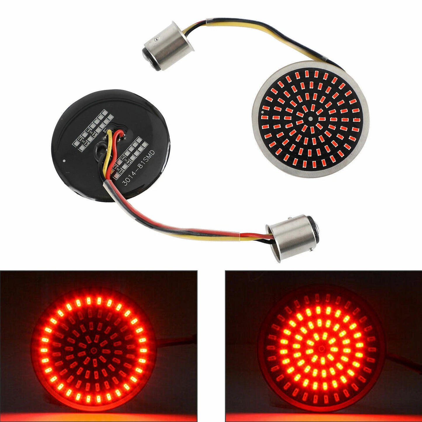 Indicator Inserts for Softail, Touring, Dyna, Sportster - Red (2000-2023)
