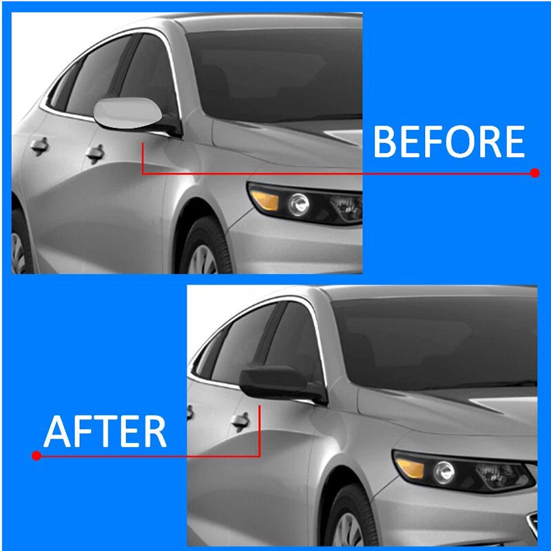 Black Passenger Side Mirror Cap Cover for 2016-2020 Chevrolet Malibu