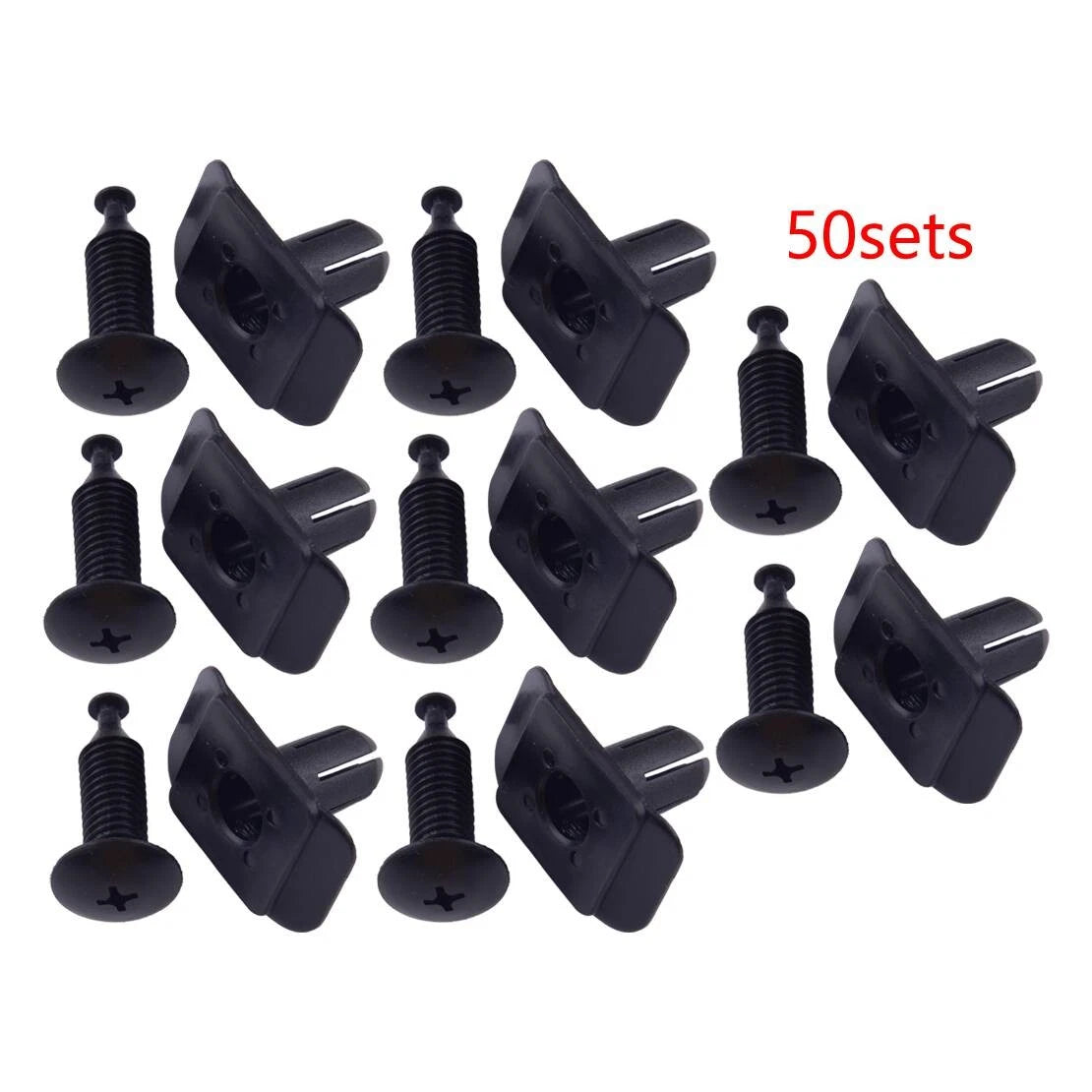 50pcs Bumper Trim Retainer Clips for Mazda RX7 RX8 MX6 Sk