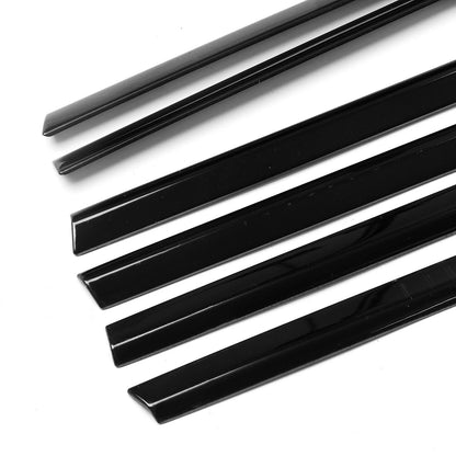 10 x Titanium Black Window Strip Moulding Seals for Audi Q7 (2017-2024)