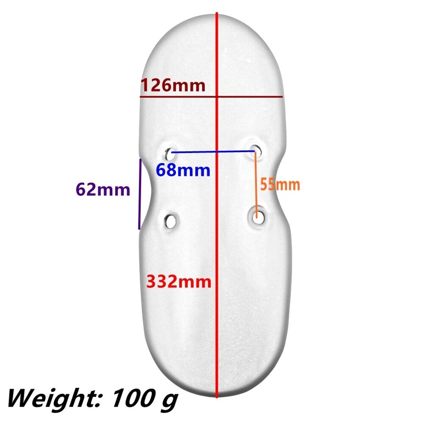 Front Fender Mudguard for Triumph Bonneville Scrambler (2001-2016) Silver