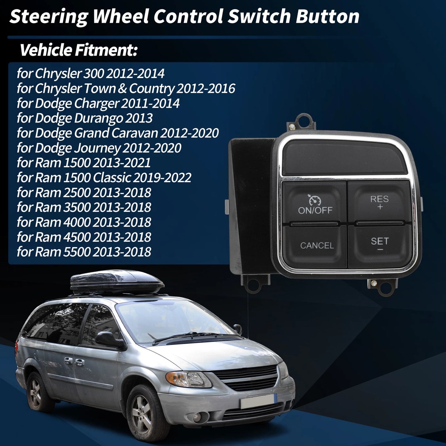 Right Steering Wheel Cruise Control Switch for Dodge Grand Caravan Journey