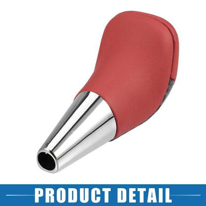 Carbon Fiber Gear Shift Knob for Toyota - Unpunched Faux Leather Red