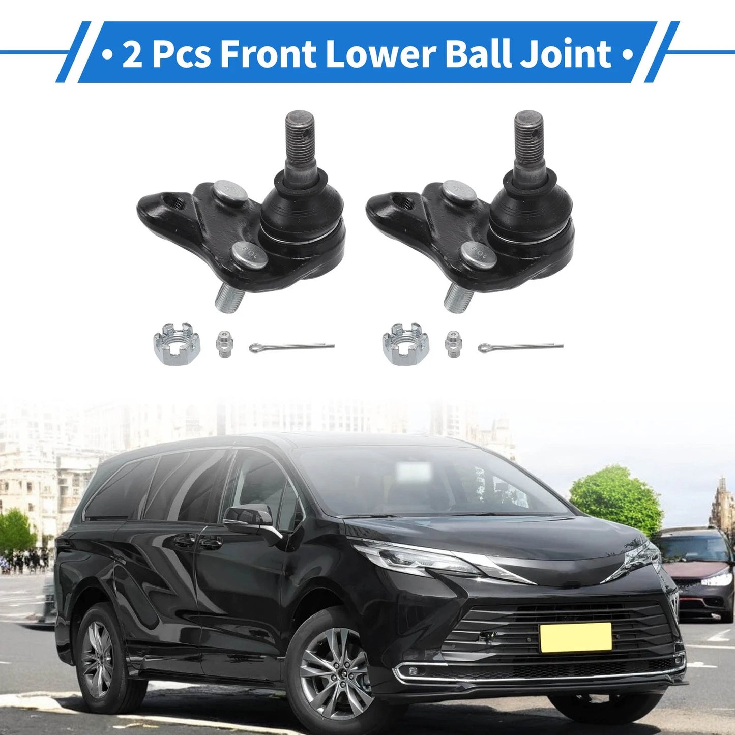 2 x Front Lower Ball Joints for Toyota Corolla (1996–2008)