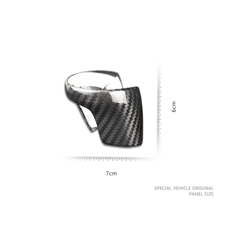 Carbon Fiber Back Gear Shift Knob Cover Trim Fit For Mazda 3 6 CX-4 CX-5