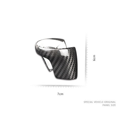Carbon Fiber Back Gear Shift Knob Cover Trim Fit For Mazda 3 6 CX-4 CX-5