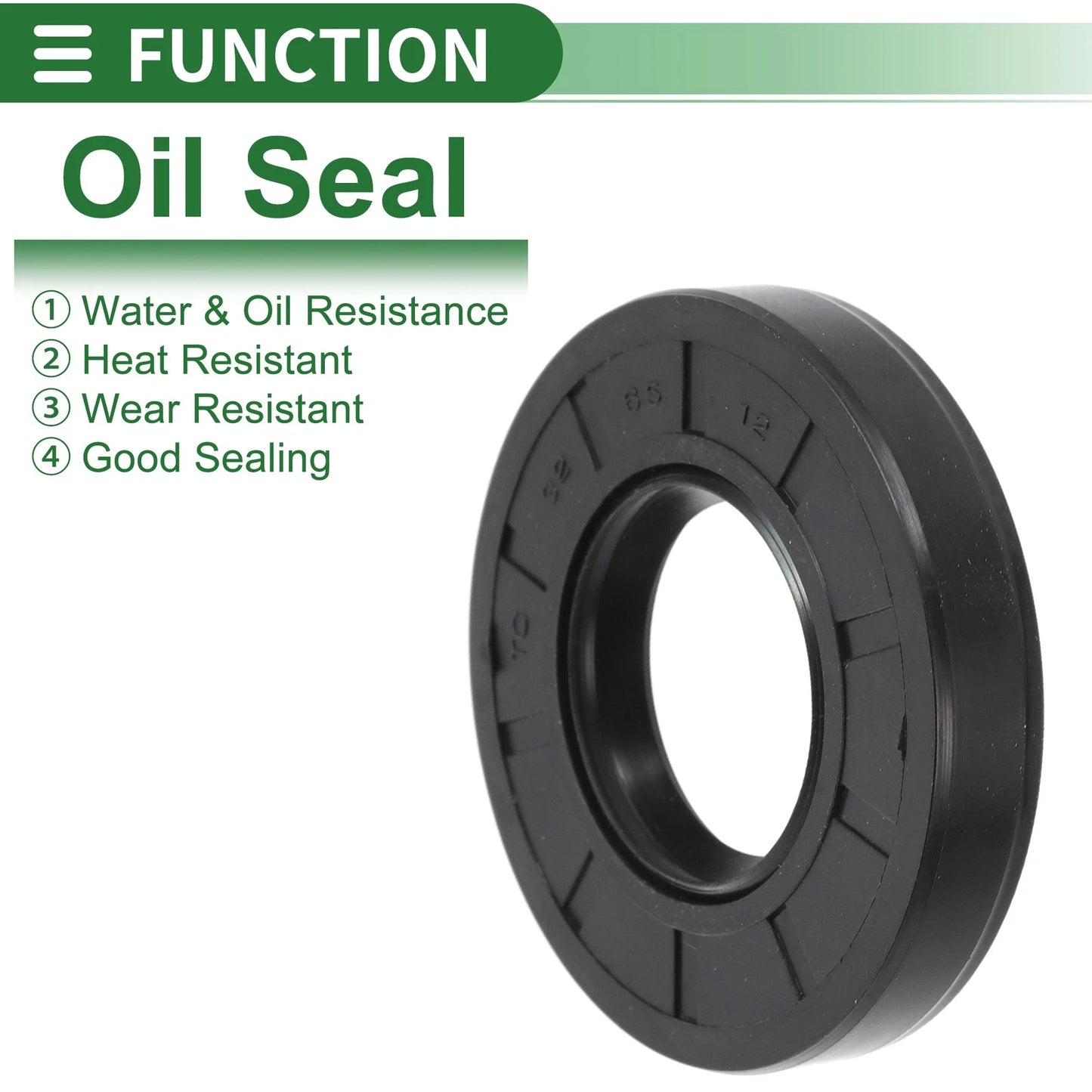 Oil Seal 32x65x12mm NBR Black 5 Pcs