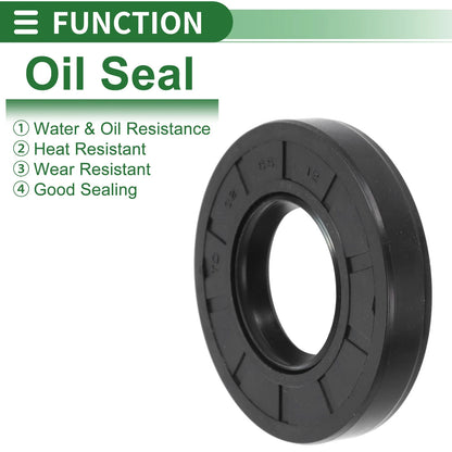 Oil Seal 32x65x12mm NBR Black 5 Pcs