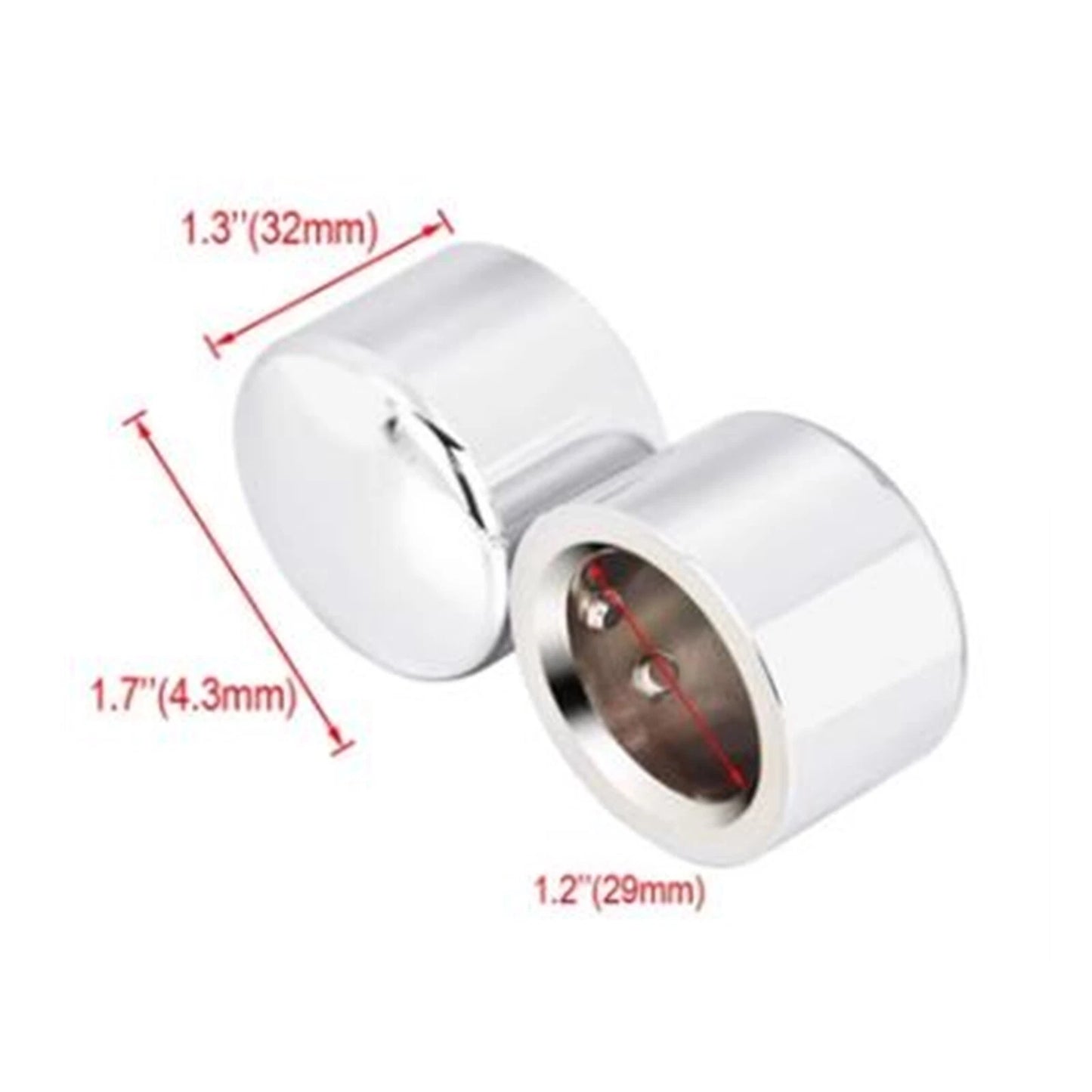 Front Wheel Axle Nut Cap for Harley Softail EFI FXSTI (2007-2017) Chrome