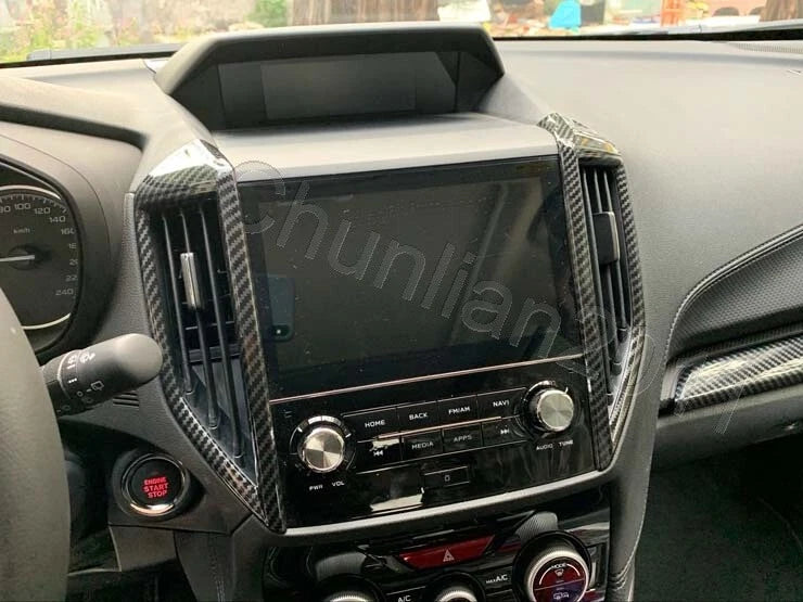 Front Air Vent Outlet Cover Trim for Subaru Forester 2019-2023 Carbon Fiber