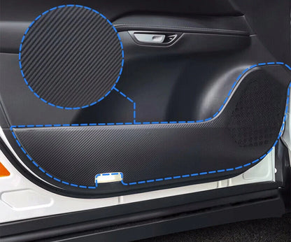 4x Inner Door Anti-Kick Carbon Fiber Leather for Lexus RX 350 (2023–2025)