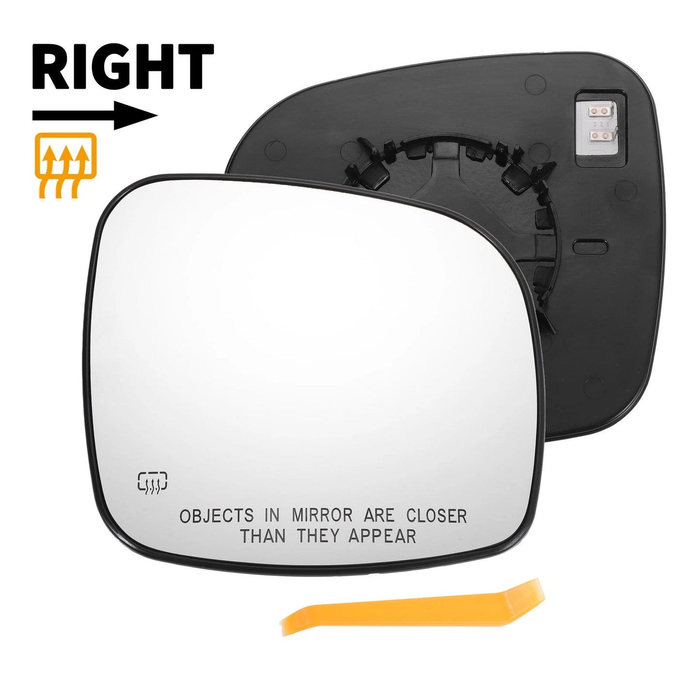 Right Side White Mirror Glass w/ Back Heated for CHRYSLER DODGE RAM