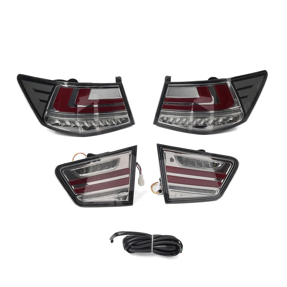 LED Dynamic Turn Signal Taillight Assembly Clear Lens for Kia Forte (2009-2013)