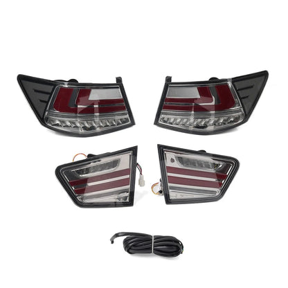 LED Dynamic Turn Signal Taillight Assembly Clear Lens for Kia Forte (2009-2013)