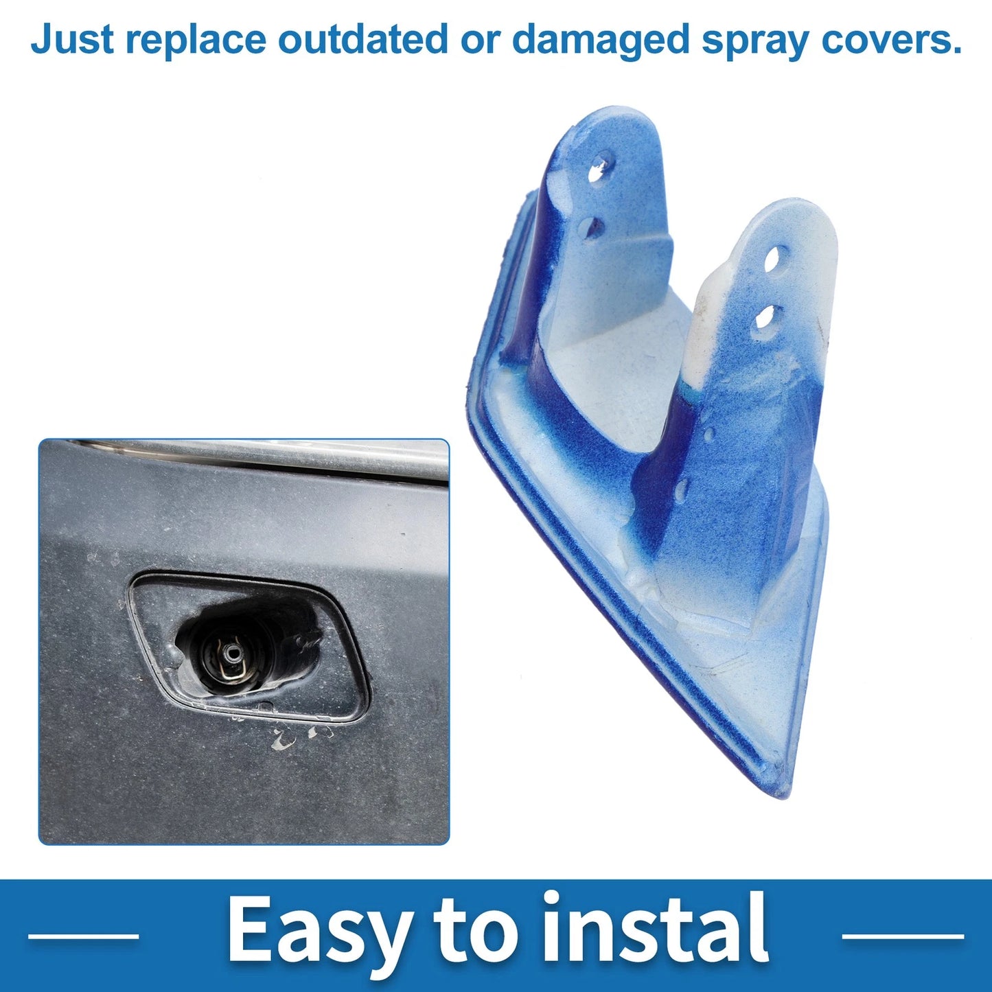 Front Left Washer Nozzle Cover for BMW 428i (2014-2016) Dark Blue