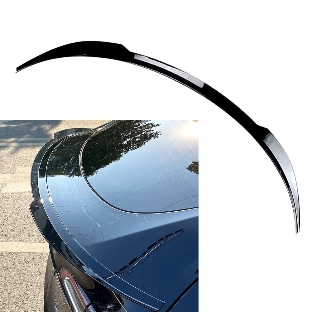 Rear Spoiler Trunk Wing for Tesla Model Y 2020-2022 Glossy Black