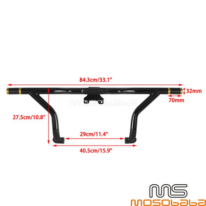 Chrome Highway Engine Guard Crash Bar for Harley Road Glide, Street Glide (2015-2023)