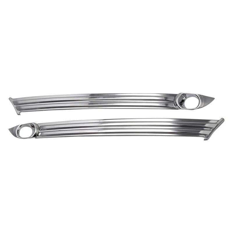 Pair Front Fog Lamp Cover Strip Bumper Trim Fit For Mazda CX-5 CX5 2017-2019