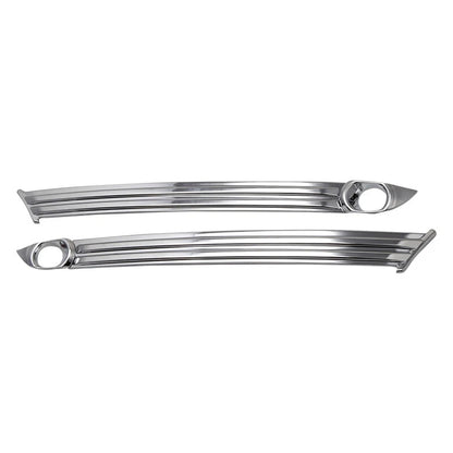 Pair Front Fog Lamp Cover Strip Bumper Trim Fit For Mazda CX-5 CX5 2017-2019