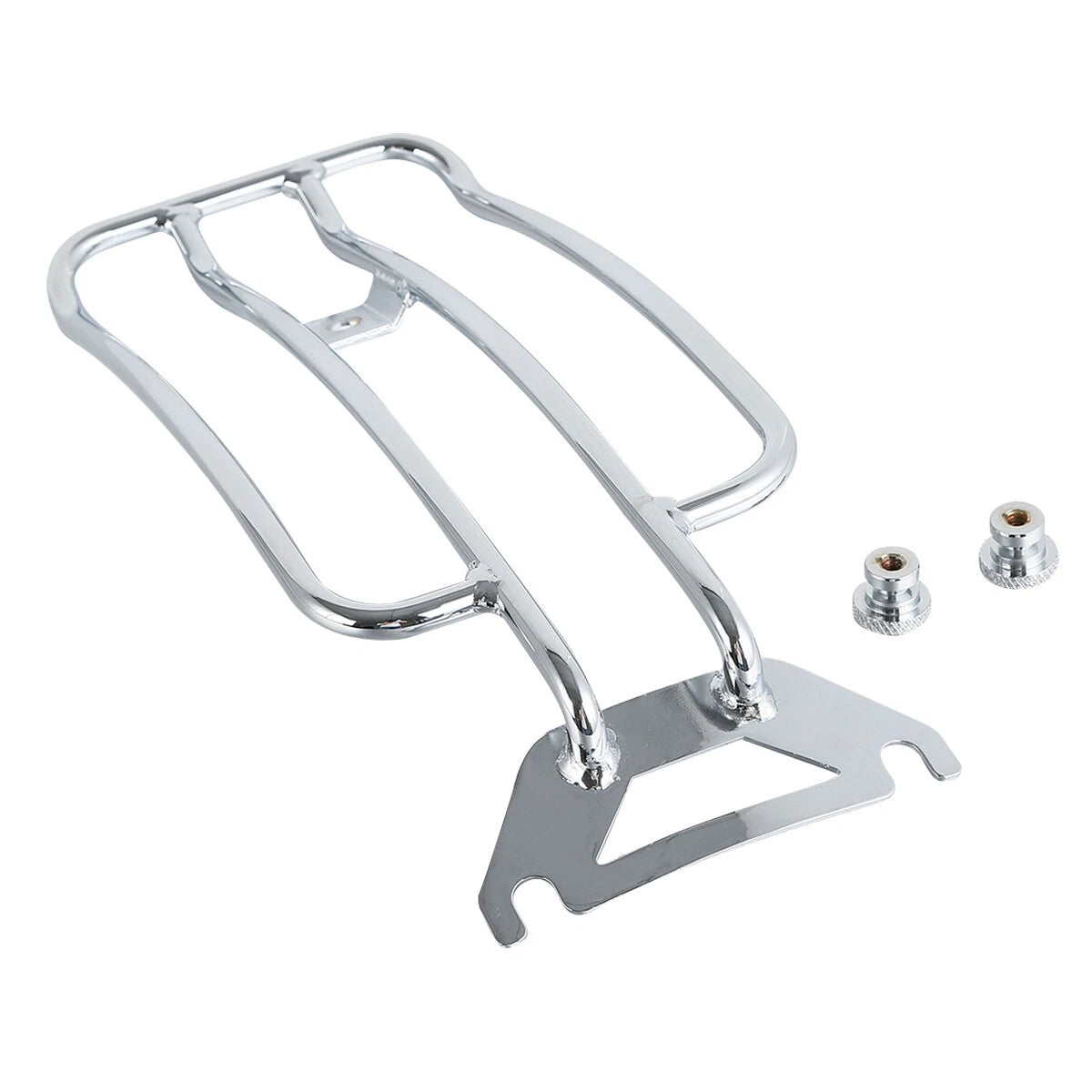 Chrome Solo Seat Luggage Rack for Harley Touring Road King (1998-2022)