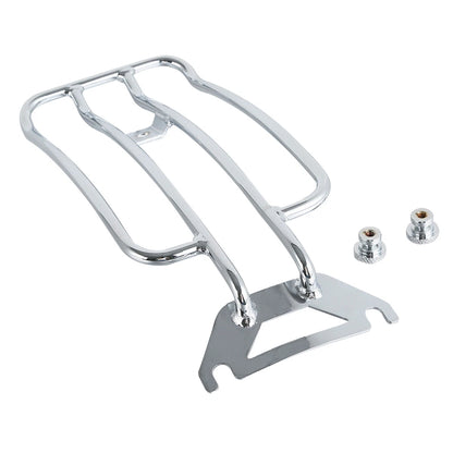 Chrome Solo Seat Luggage Rack for Harley Touring Road King (1998-2022)