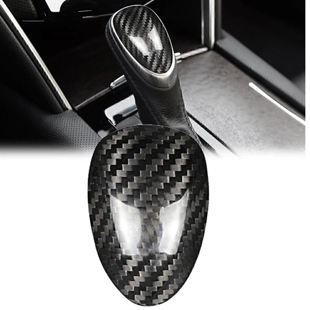 Carbon Fiber Black Gear Shift Knob Cover for Cadillac ATS (2013-2019)
