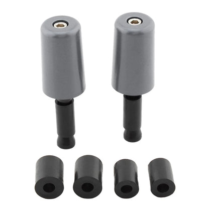 2 x Universal Handlebar Hand Grips & End Caps for Motorcycle (No Year)