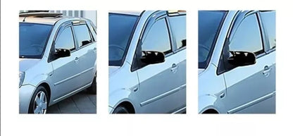 Side View Mirror Covers for Ford Fiesta MK5 (2006-2008) 2 Piece Gloss Black