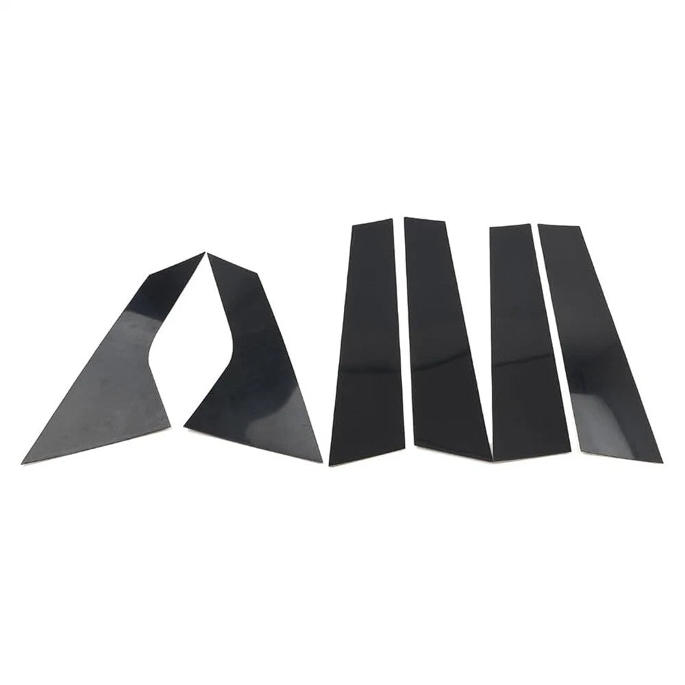 6Pcs Glossy Black Car Pillar Post Trim for Hyundai Elantra (2021-2023)