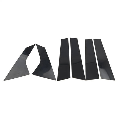 6Pcs Glossy Black Car Pillar Post Trim for Hyundai Elantra (2021-2023)