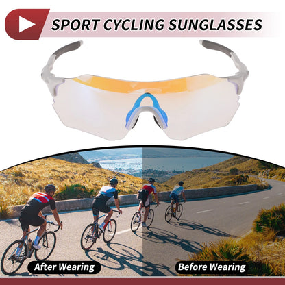 Set Motorcycle Riding Goggles Blue Lens White Gray Frame PC TPU for Motorcycle